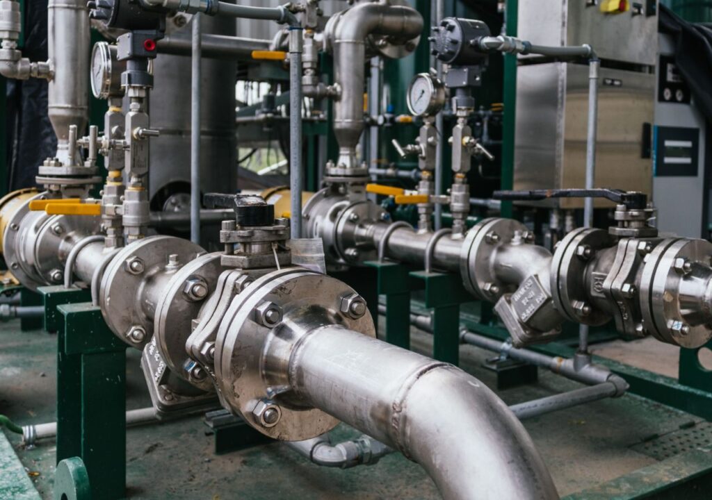 sistema hidráulico industrial