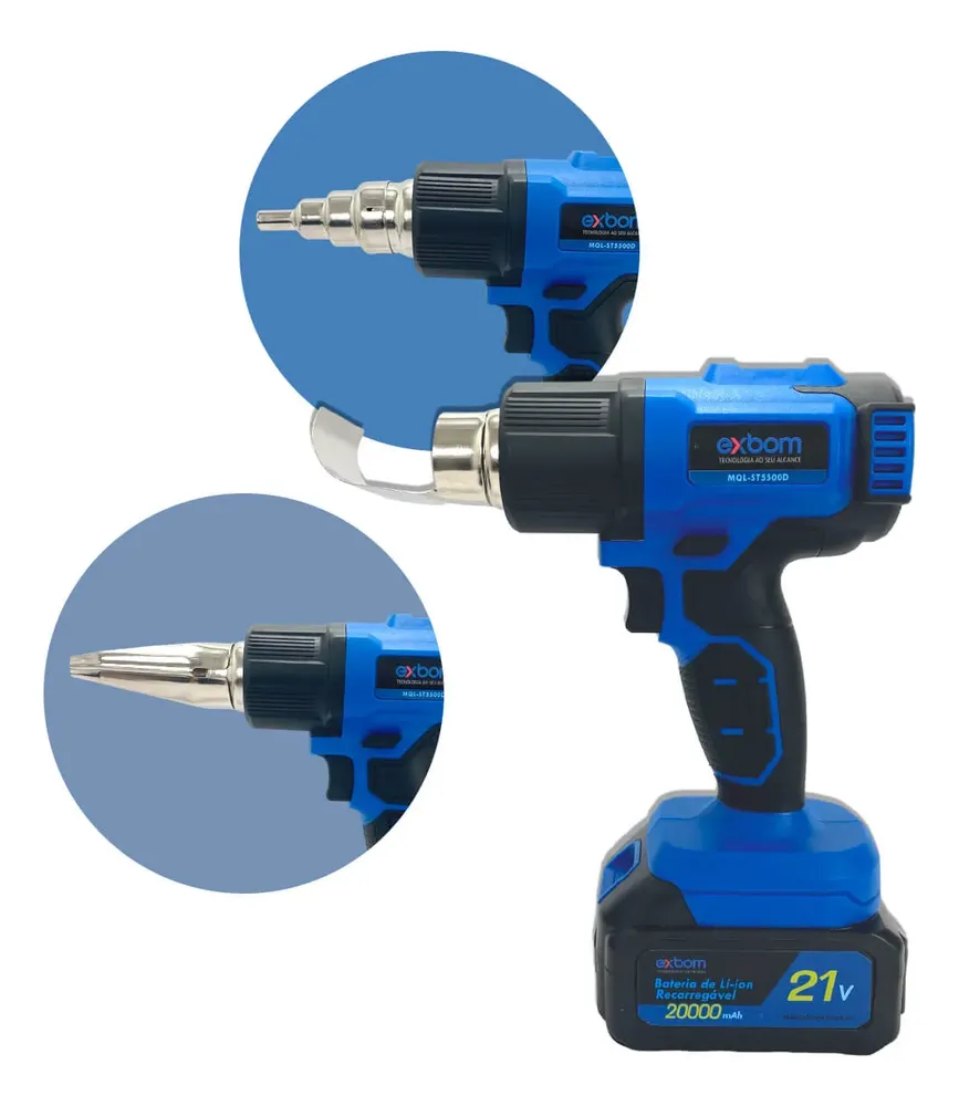 Soprador Térmico Portátil Com Display 21v