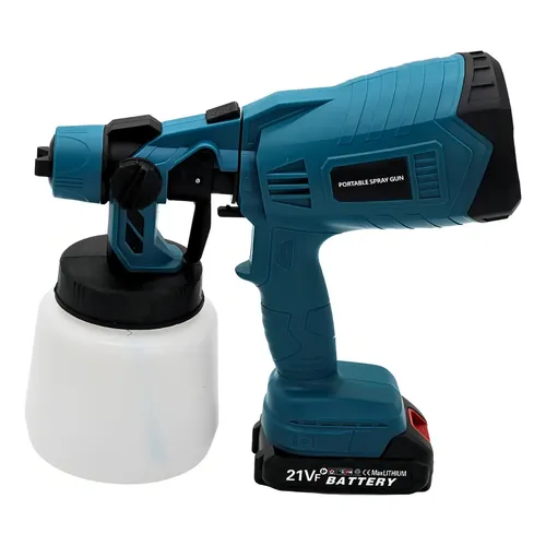 Pulverizadora Eletrica De Pintura Sem Fio 200w 1000ml Portátil 2 Baterias Profissional